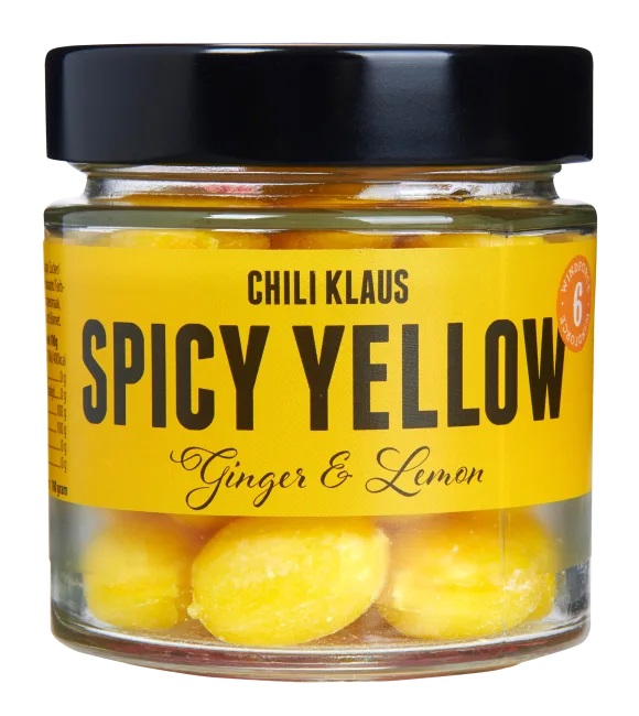 Chili Klaus drops spicy yellow 100 g